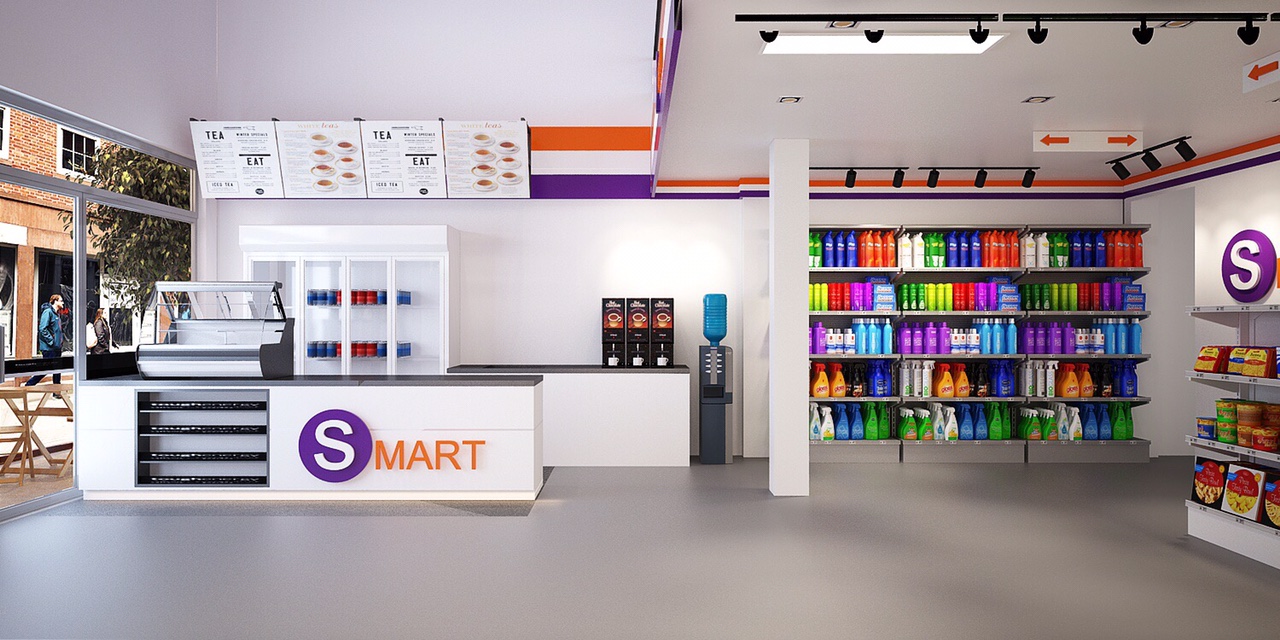 Mẫu thiết kế siêu thị mini đẹp