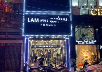 Thiết kế shop thời trang nam Lâm Phi Quỳnh sang trọng, lịch lãm