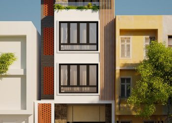 THIẾT KẾ NHÀ MẶT PHỐ 5,3M x 13M ĐẸP