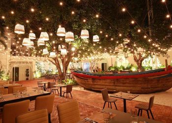 Nhà hàng hải sản sân vườn theo phong cách mở - ấm cúng, gần gũi