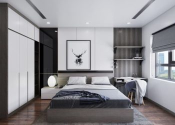 Thiết kế nội thất chung cư 2 phòng ngủ phong cách màu sắc hài hoà, mát mẻ