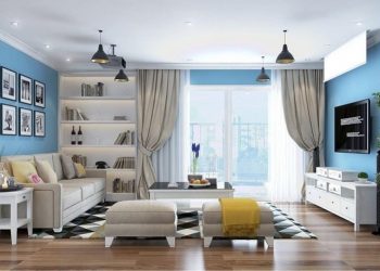 Cách phối màu phòng khách cho người mệnh thủy