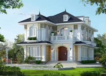 Mẫu thiết kế biệt thự tân cổ điển đẹp.