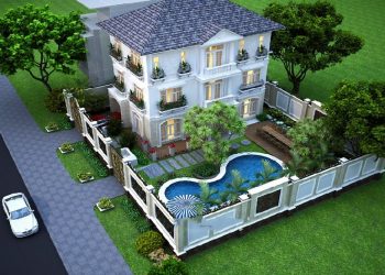 Bên ngoài của biệt khi khi được hoàn thiện