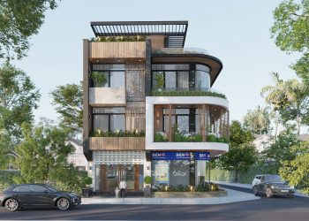 Thiết kế nhà diện tích 12m x 19m 3 tầng 1 tum